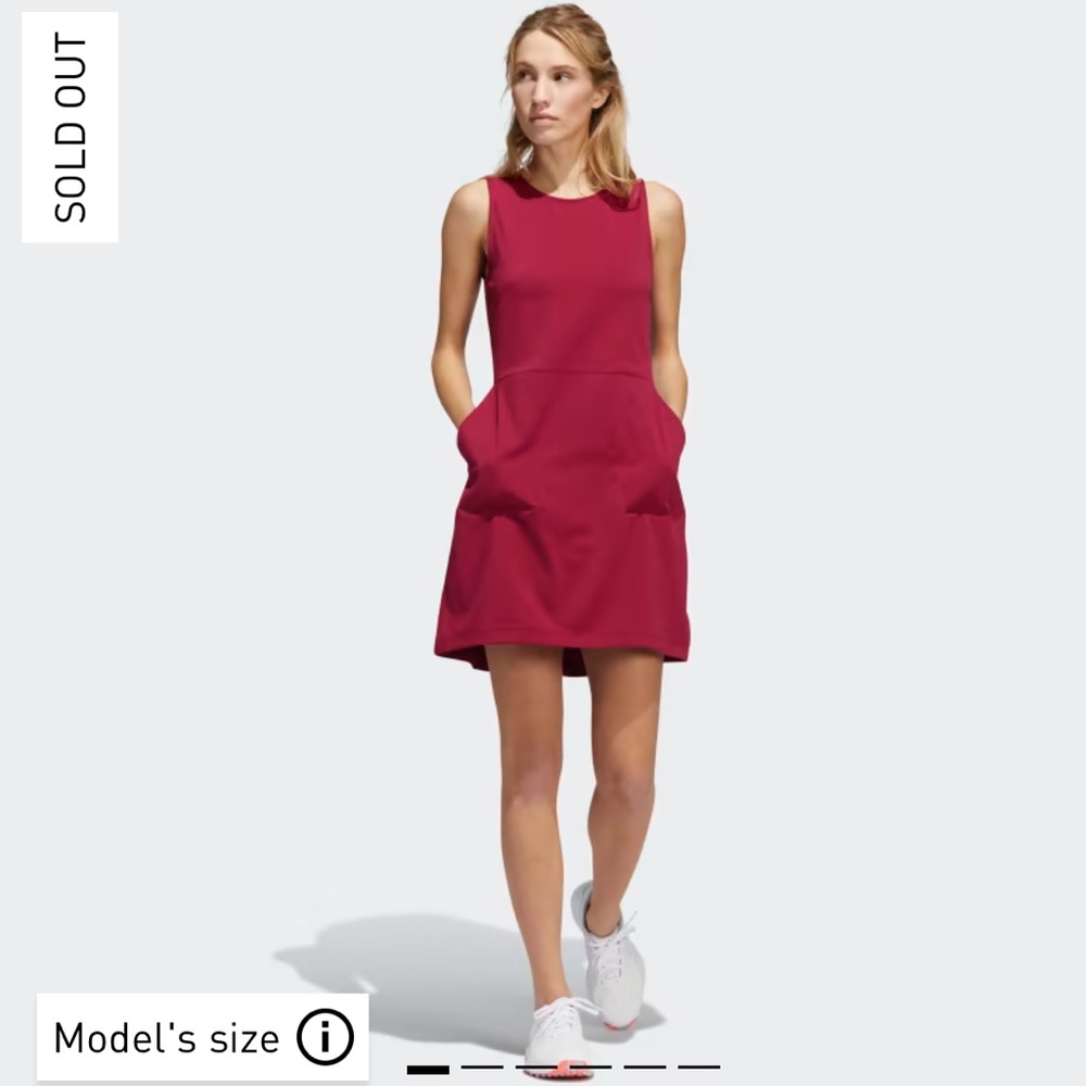 Adidas Go To Golf Dress in the color Legecy Burgundy size small  🎉Host Pick🎉